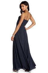 Audrey Pleated Sweetheart Dress Oshnow