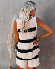 Benji Striped Knit Tank Oshnow