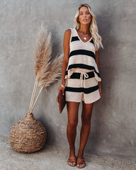 Benji Striped Knit Tank Oshnow