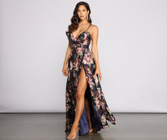 Betty Formal Floral A-Line Dress Oshnow