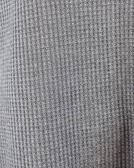 Between Us Thermal Knit Top - Charcoal Oshnow