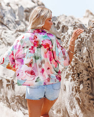 Beyond The Waterfall Button Down Blouse Oshnow