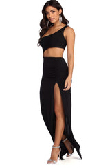 Blair One Shoulder Cut Out Dress Oshnow