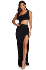 Blair One Shoulder Cut Out Dress Oshnow