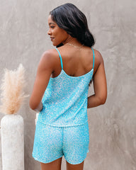 Blaze Sequin Cami Tank - Aqua Oshnow