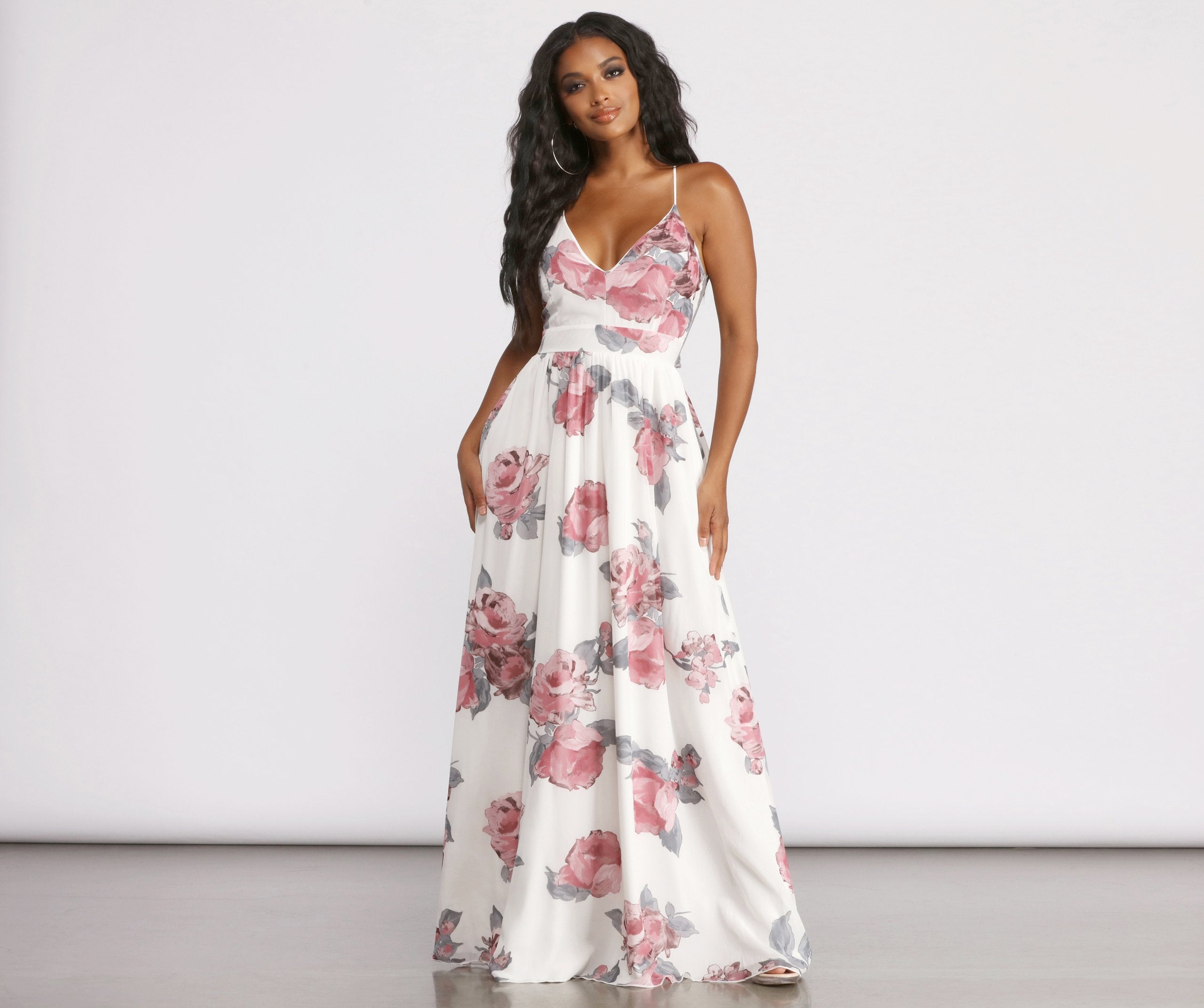 Bloom With Beauty Maxi Dress Oshnow