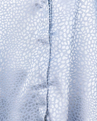 Blue Moon Satin Embossed Button Down Blouse - Slate Oshnow