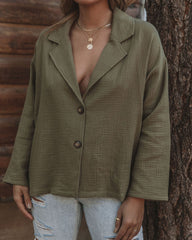 Bobby Cotton Lightweight Top - Olive Oshnow