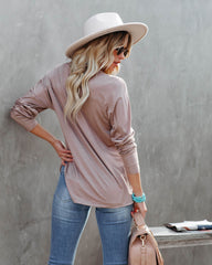 Boulevard Long Sleeve Tee - Light Mocha Oshnow