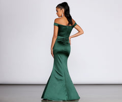 Brit Formal Off The Shoulder Dress Oshnow