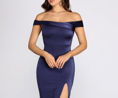Brook High Slit Midi Dress Oshnow