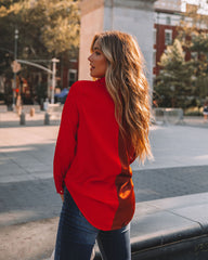 Bryant Colorblock Button Down Blouse Oshnow