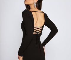 Brynlee Formal High Slit Mermaid Dress Oshnow