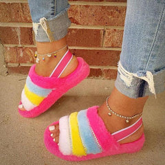 Comfy Fluffy Fur Cute Sandals
