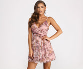 Cam Floral Sequin Party Dress Oshnow