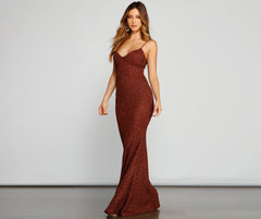 Camille Glitter Knit Mermaid Dress Oshnow