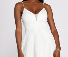 Carmela Metallic Shine Party Dress Oshnow