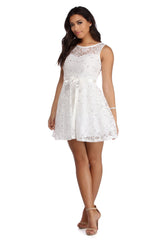 Cassandra Sequin Lace Party Dress Oshnow