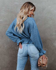Castle Textured Billowed Blouse Oshnow
