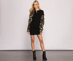 Casual Vibes Button Down Ribbed Mini Dress Oshnow