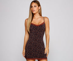 Charming Chic Ditsy Floral Mini Dress Oshnow