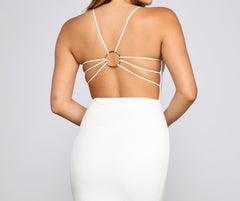 Chic Details Strappy Back Mini Dress Oshnow