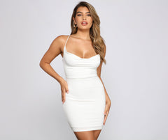 Chic Details Strappy Back Mini Dress Oshnow