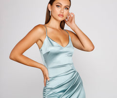 Chic Moves Sleek Satin Mini Dress Oshnow