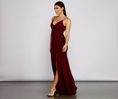 Chloe Lace-Up Back Formal Dress Oshnow