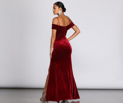Christiana Velvet Formal Dress Oshnow