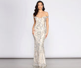 Clara Sequin Off Shoulder Dress Oshnow