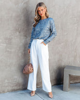 Coco High Waisted Pants - White