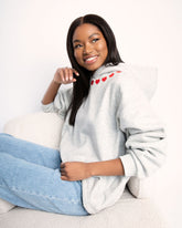 Collecting Hearts Fleece Hooded Sweatshirt