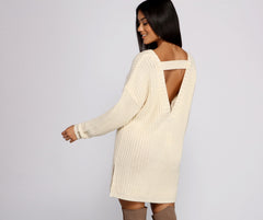 Cozy Knit Long Sleeve Tunic Oshnow