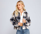 Cozy Vibes Plaid Shacket Oshnow