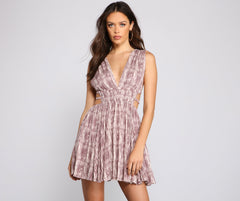 Cutout Cutie Gauze Skater Dress Oshnow