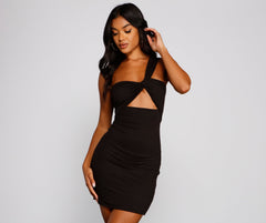 Cutout The Drama One Shoulder Bodycon Oshnow