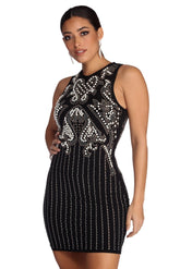 Danielle Formal Heat Stone And Pearl Dress Oshnow