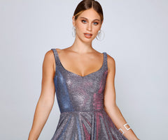Devora Formal Glitter Party Dress Oshnow