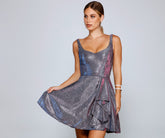 Devora Formal Glitter Party Dress Oshnow