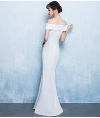 Diva Strapless High Slit Formal Dress Oshnow