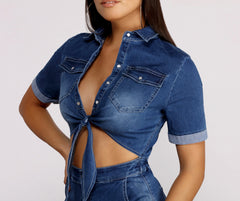 Dreaming of Denim Days Dress Oshnow
