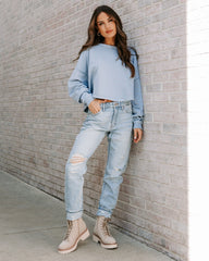 Monroe High Rise Rigid Distressed Straight Jeans