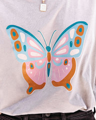Eccentric Butterfly Cotton Tee Oshnow