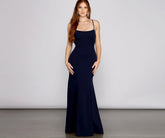 Eden Formal Lace-Up Mermaid Dress Oshnow