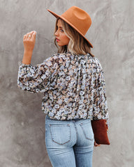 Edgewater Floral Billowed Blouse Oshnow