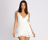 Effortless Beauty Eyelet Mini Dress Oshnow