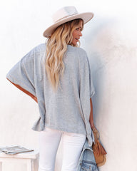 Effortless Cotton Blend Tee - Grey Oshnow