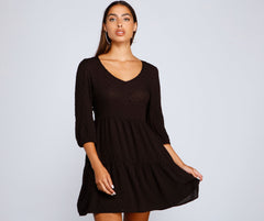 Effortless Vibes Babydoll Dress Oshnow