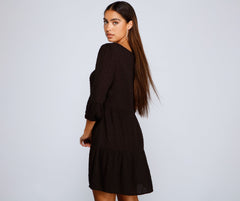 Effortless Vibes Babydoll Dress Oshnow